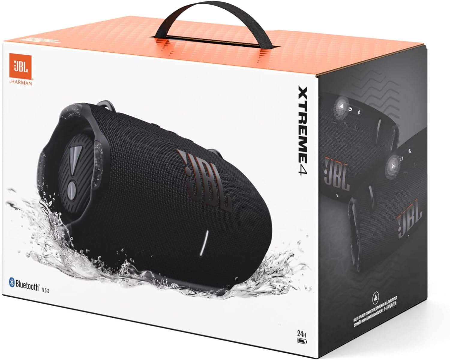 JBL Xtreme 4 Muziekbox in Camouflage – Draagbare Bluetooth-speaker met diepe bas, AI Sound Boost en geïntegreerde powerbank – Water- en stofbestendig – 24 uur afspeeltijd