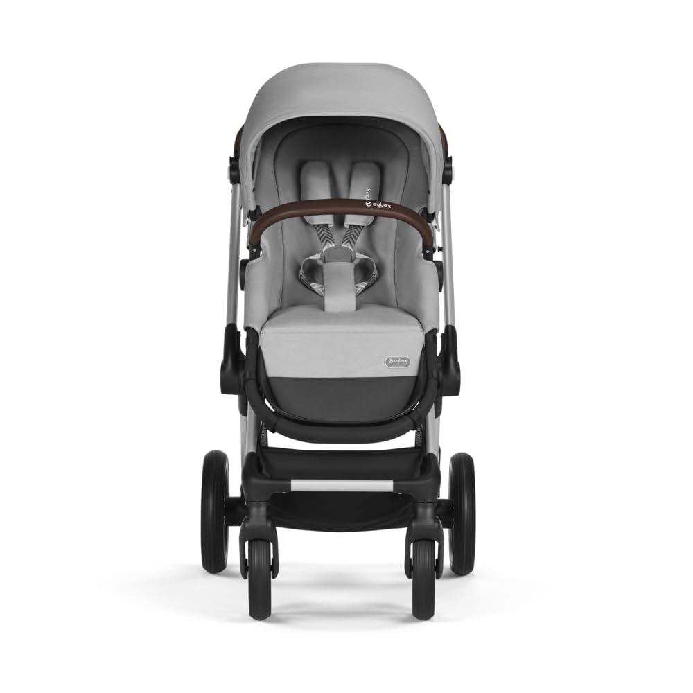 CYBEX Gold Kinderwagen EOS Lux 2-in-1 met Aton B2 i-Size autostoel en autostoeladapters, reissysteem, vanaf de geboorte tot 22 kg (ca. 4 jaar), Moon Black (Zwart)