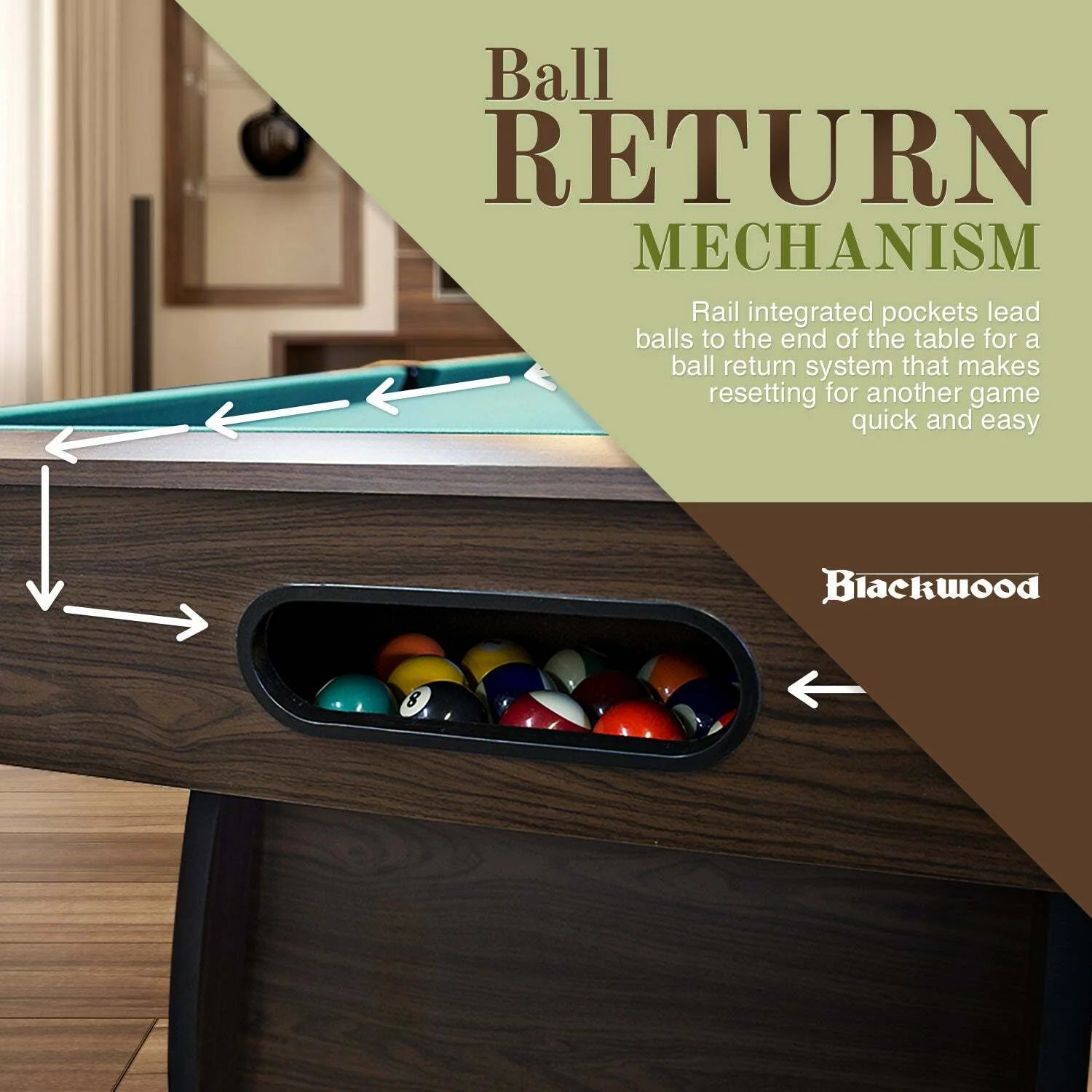 Blackwood Biljarttafel Official 7'