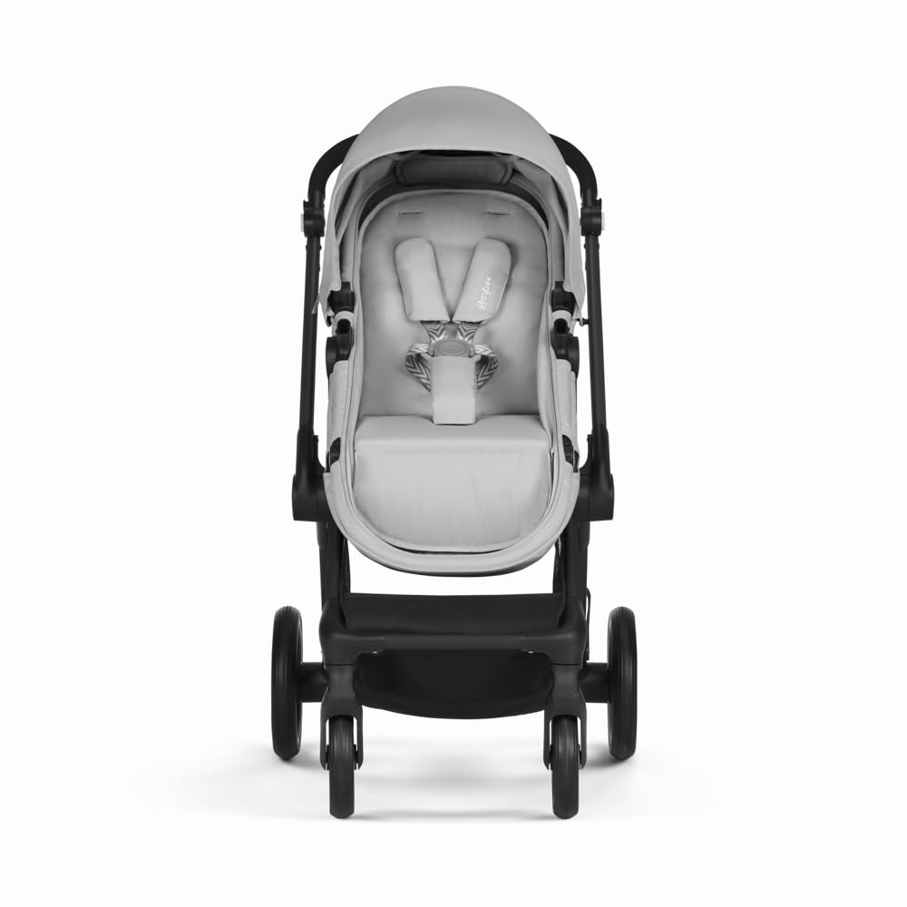 CYBEX Gold Kinderwagen EOS Lux 2-in-1 met Aton B2 i-Size autostoel en autostoeladapters, reissysteem, vanaf de geboorte tot 22 kg (ca. 4 jaar), Moon Black (Zwart)