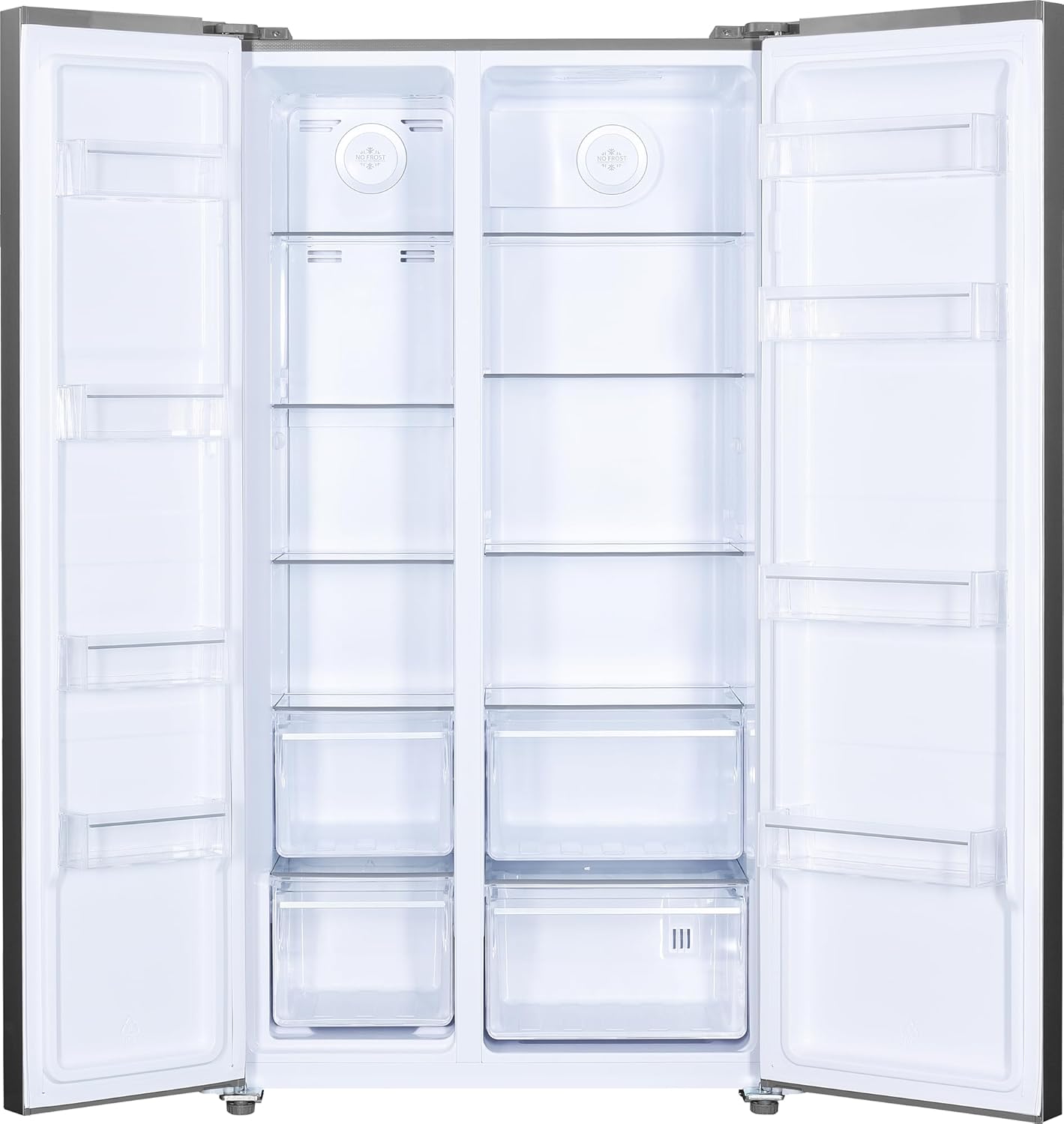 Beko GNO5322WDXPN Side-by-Side, Koelkast, Vriesvak, 532 l totaalvolume, 347 liter koelruimte, 185 liter vriesruimte, multifunctioneel display, NoFrost, waterdispenser, RVS