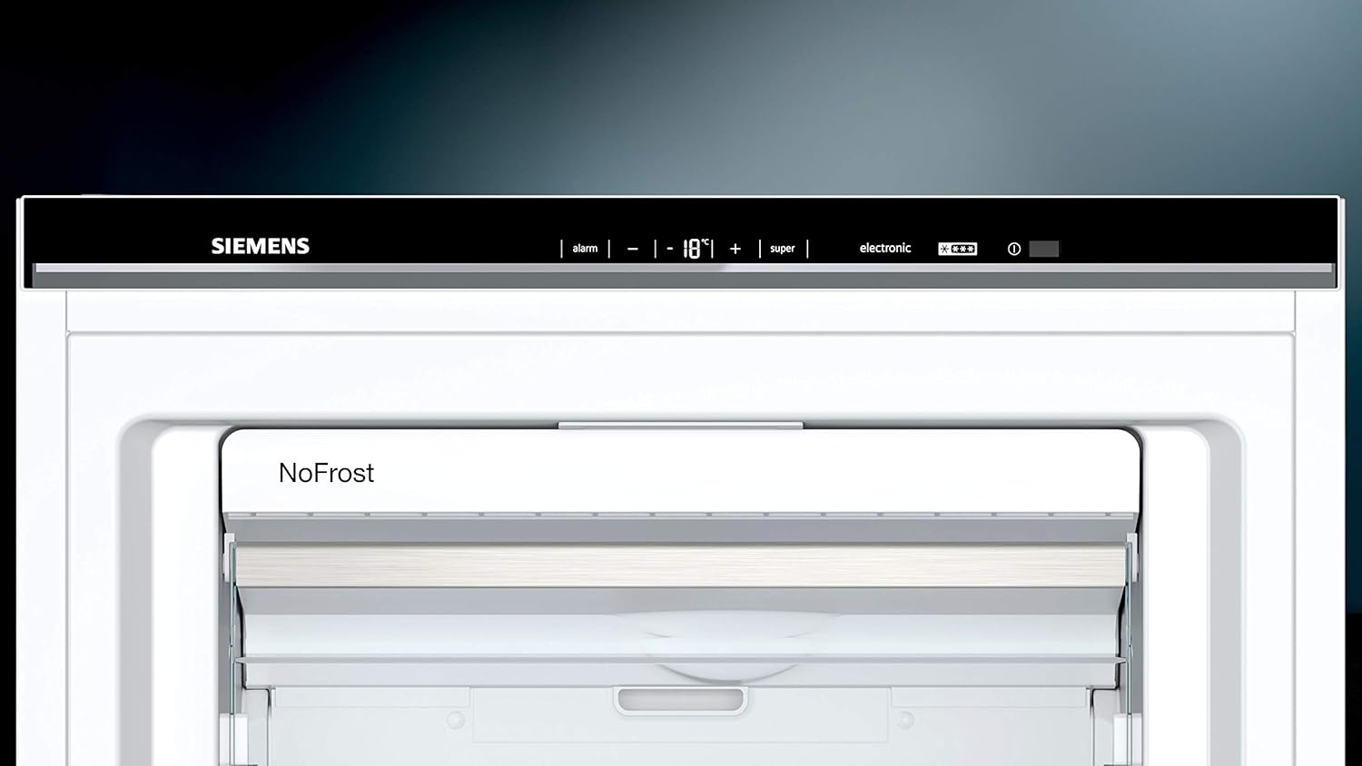 Siemens GS54NAWCV iQ500 vriezer, 176 x 70 cm, 327 L, noFrost nooit meer ontdooien, bigBox ruimte voor grote diepvriesproducten, varioZone flexibele glasplateaus en laden, wit
