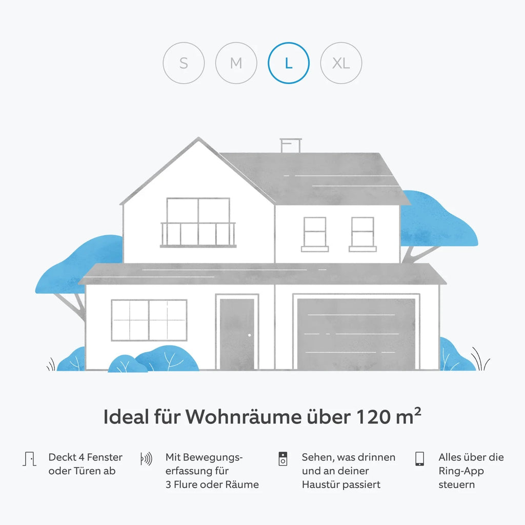 Alarmsysteemset + Indoor Cam (2e gen.) + Video Doorbell accu in pakket - L