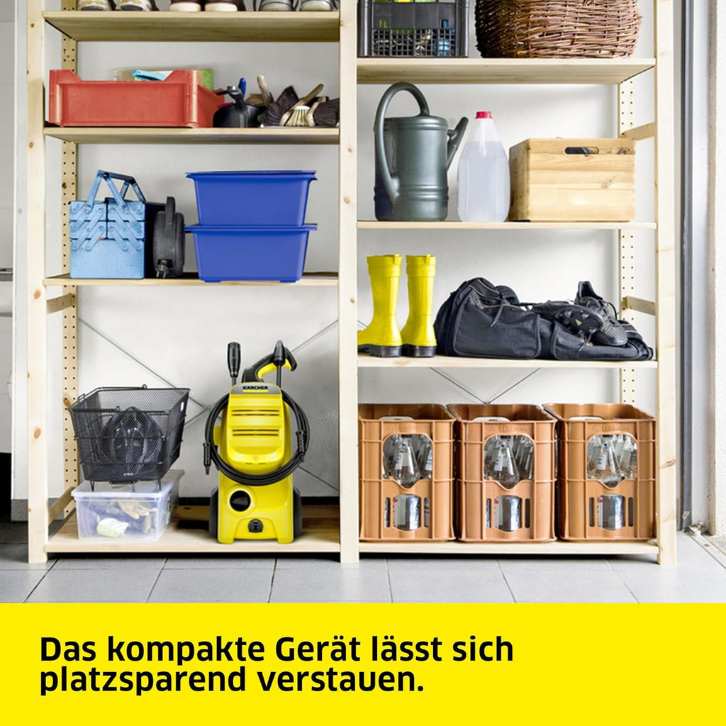 Kärcher hogedrukreiniger K 4 Power Control Flex Home, druk: max. 130 bar, wateropbrengst: 420 l/u, oppervlakteprestatie: 30 m²/u, waterfilter, gewicht: 11,5 kg, hogedrukpistool, vuilfrees, spuitlans, Home Kit