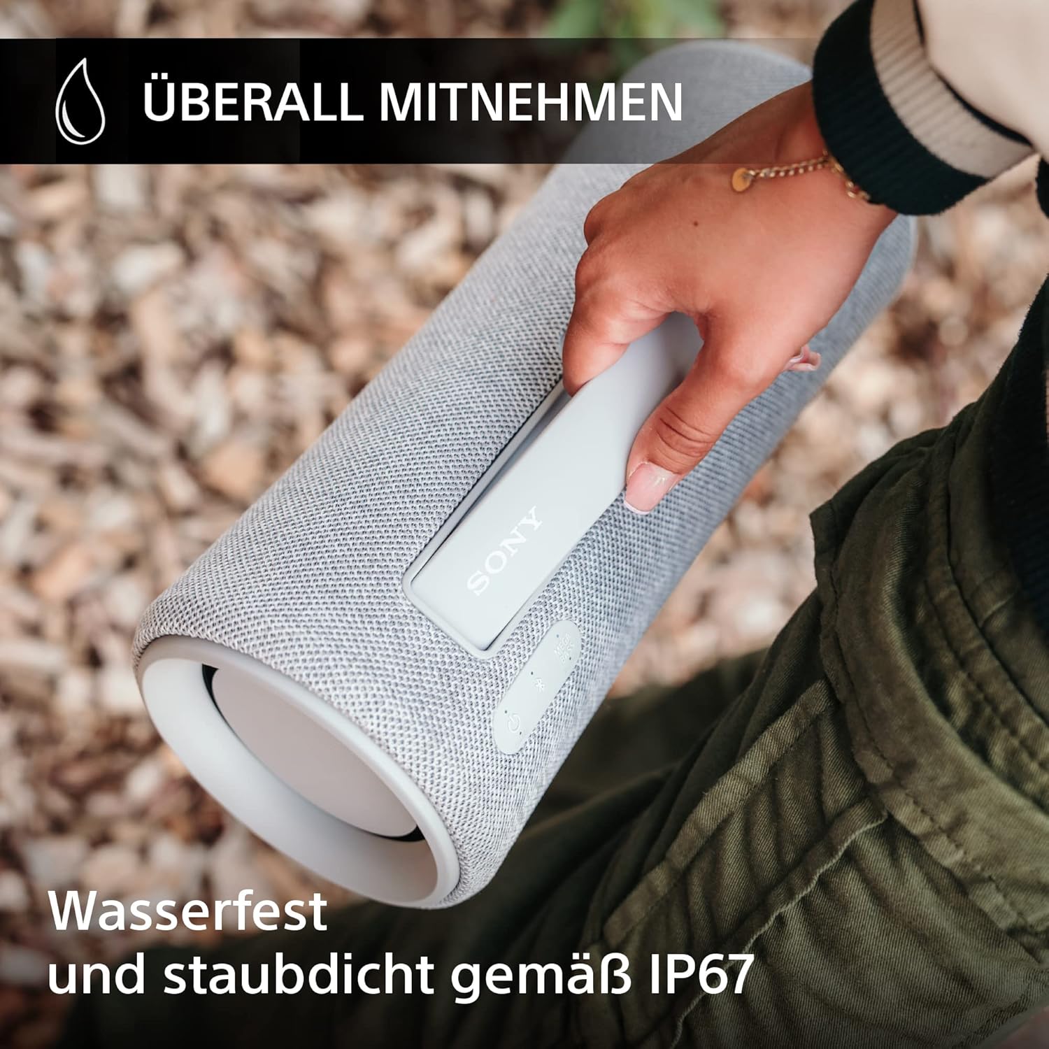 Sony SRS-XG300 - Draagbare draadloze bluetooth-speaker met krachtig feestgeluid en verlichting - waterdicht, 25 uur batterijduur, smartphone en snellaadfunctie - Zwart