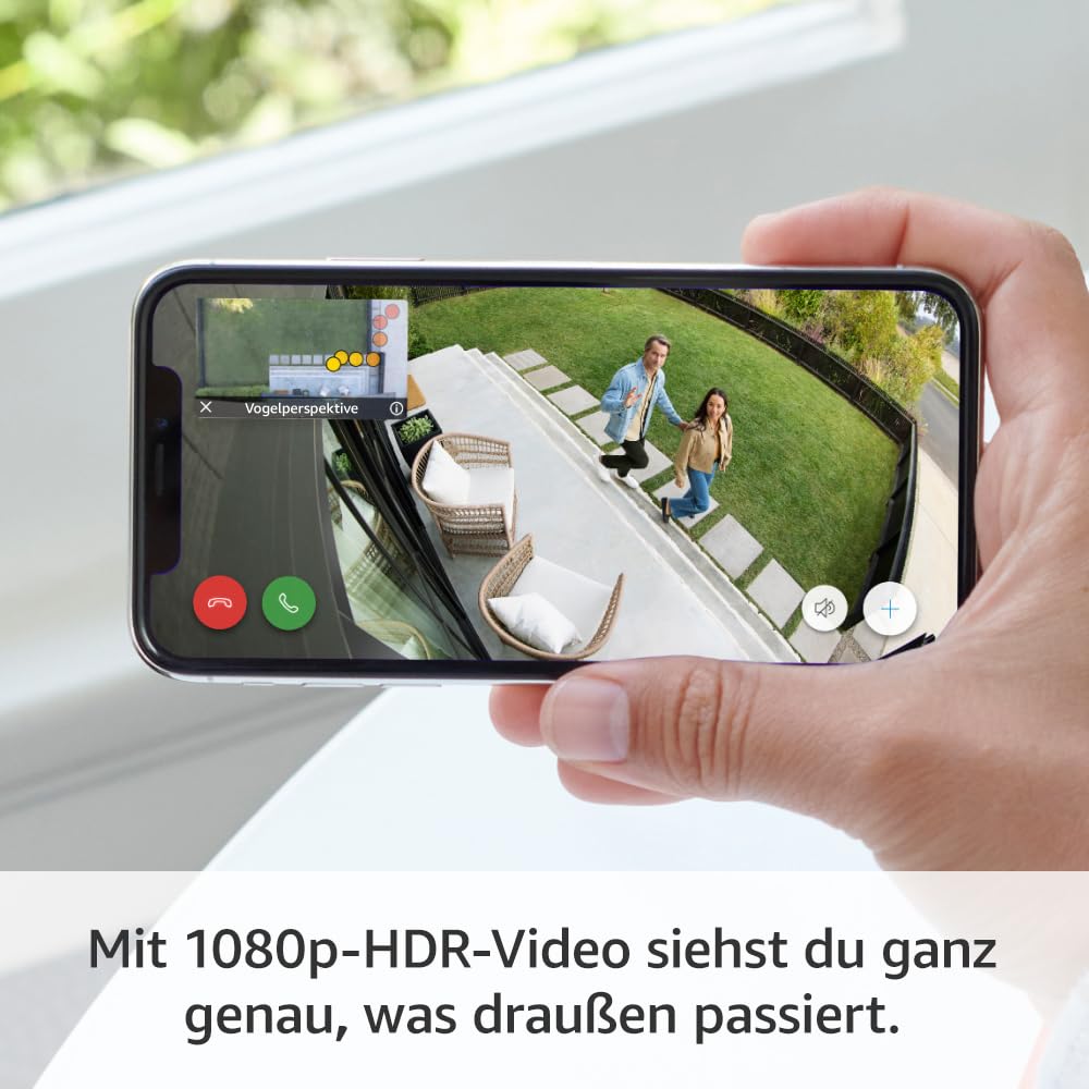 Ring Buitencamera Pro Solar (Stick Up Cam Pro) | Buitenbeveiligingscamera op zonne-energie met 1080p-HDR-video, wifi, 3D-bewegingsdetectie, compatibel met Alexa | 2 beveiligingscamera's