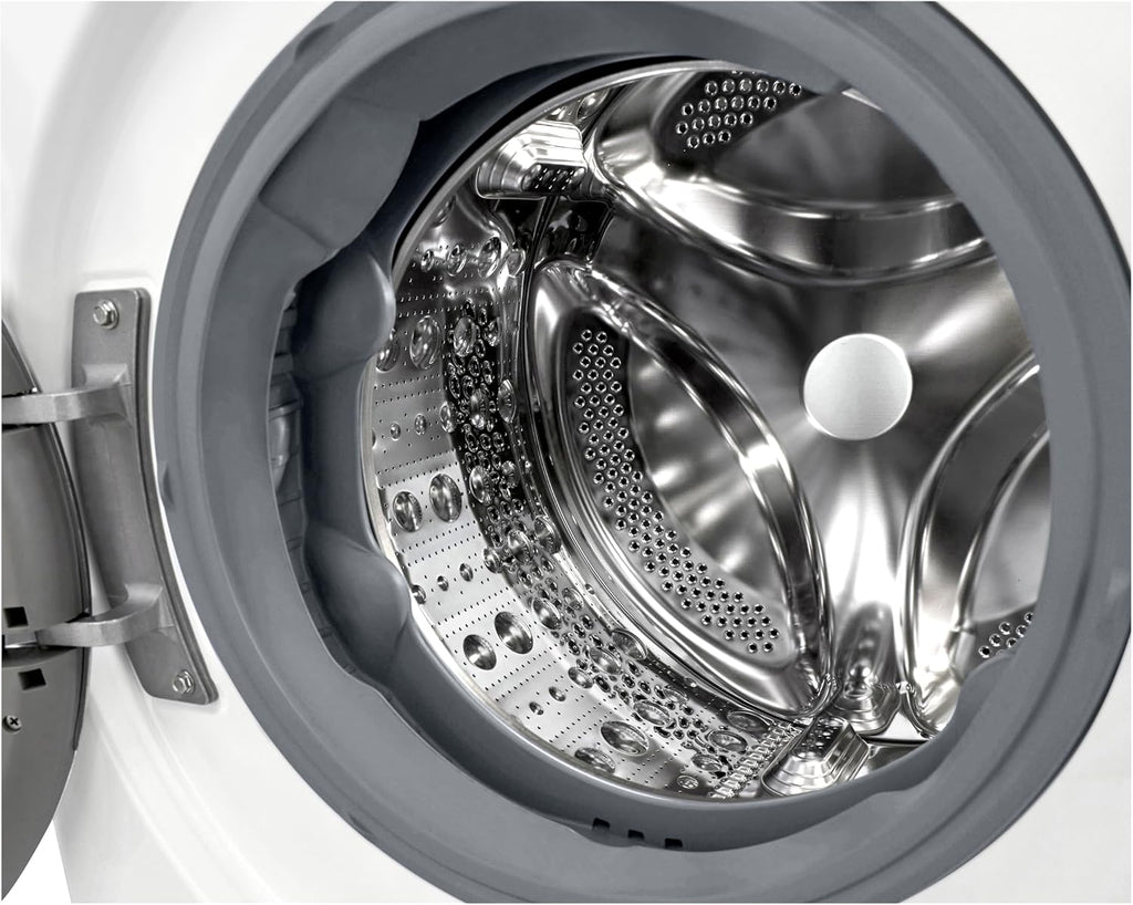 LG F4WV7080, Klasse A, Voorlader Wasmachine 8 kg, 1400 tpm, AI Direct Drive, Wi-Fi, Dieptereiniging met Stoom, Grote Capaciteit, TRIPLE A, Veiligheidsglas Buitendeur, 62 x 60 x 85 cm ꟷ Wit