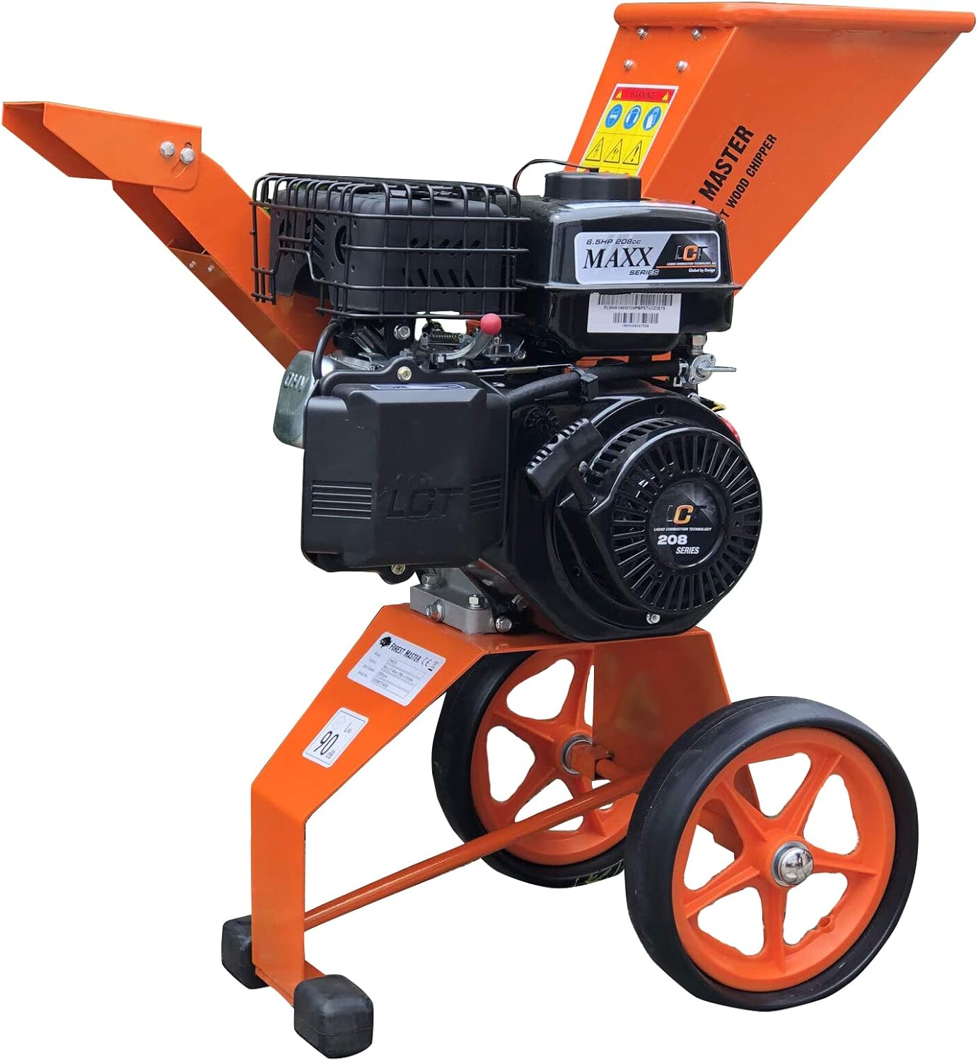 Benzine hakselaar 6 PK 4-takt motor 208 CC AST blad hout tuinhakselaar tuinsnipperaar motorhakselaar trommelhakselaar