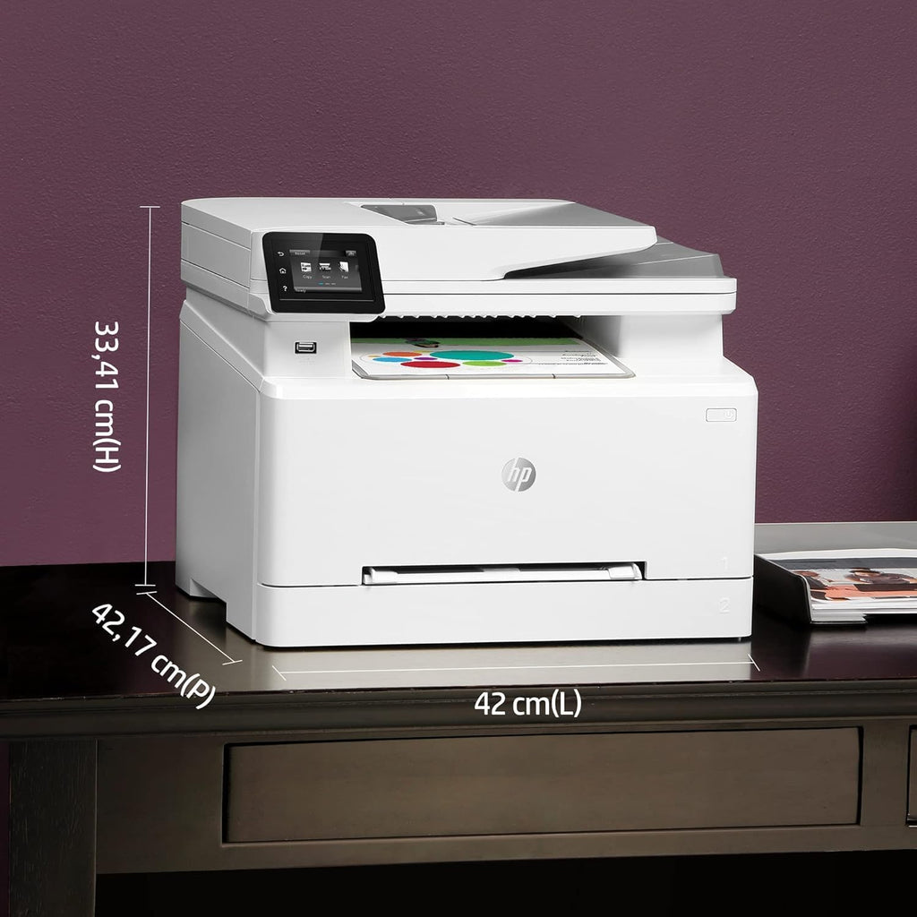 HP Color LaserJet Pro MFP 3302fdwg multifunctionele kleurenlaserprinter, fax, automatisch dubbelzijdig afdrukken, touchscreen, wifi, ethernet, USB, HP Wolf Pro Security