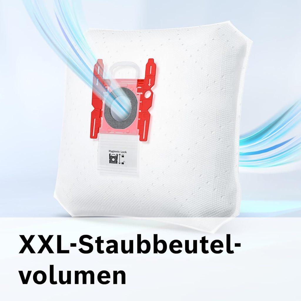 Bosch Stofzuiger met zak Serie 8 BGB75X494, sledestofzuiger, ideaal voor mensen met allergieën, hygiënefilter, vloermondstuk voor parket, tapijt, tegels, lange kabel, stil, 650 W, blauw