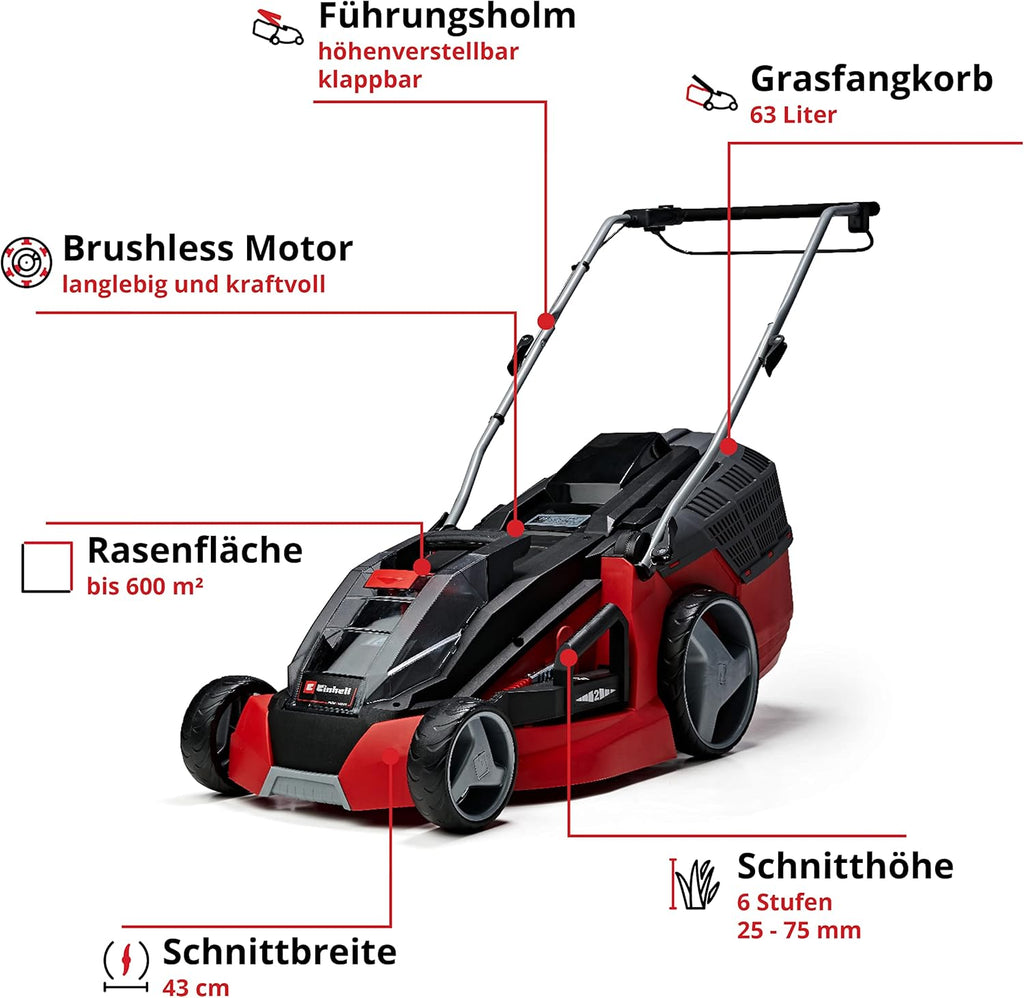 Einhell robotmaaier FREELEXO CAM 500 Power X-Change (18 V, camera vervangt begrenzingsdraad, voor 500 m, borstelloos, tot 25% helling, maaibreedte 18 cm, incl. 3,0 Ah accu, 5 m magneetband)