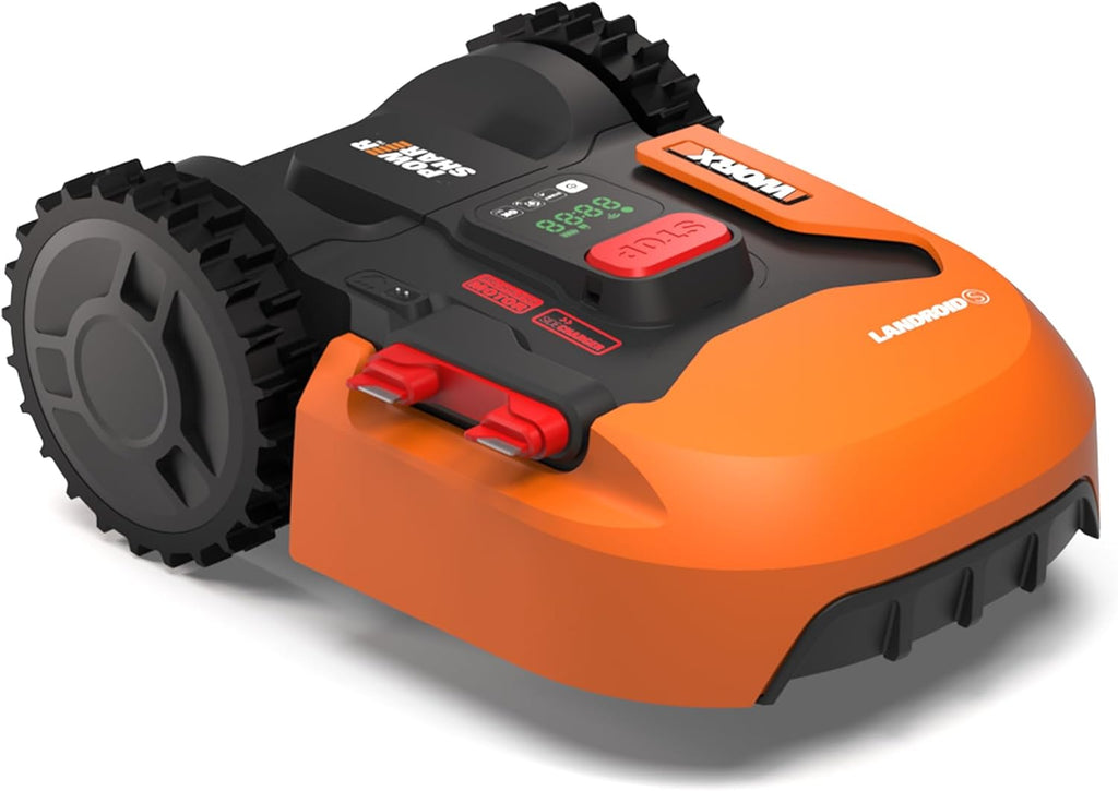WORX Landroid M WR141E Mhroboter/Akkurasenmher für kleine Grten bis 500 qm/Selbstfahrender Rasenmher für einen sauberen Rasenschnitt, Bunt