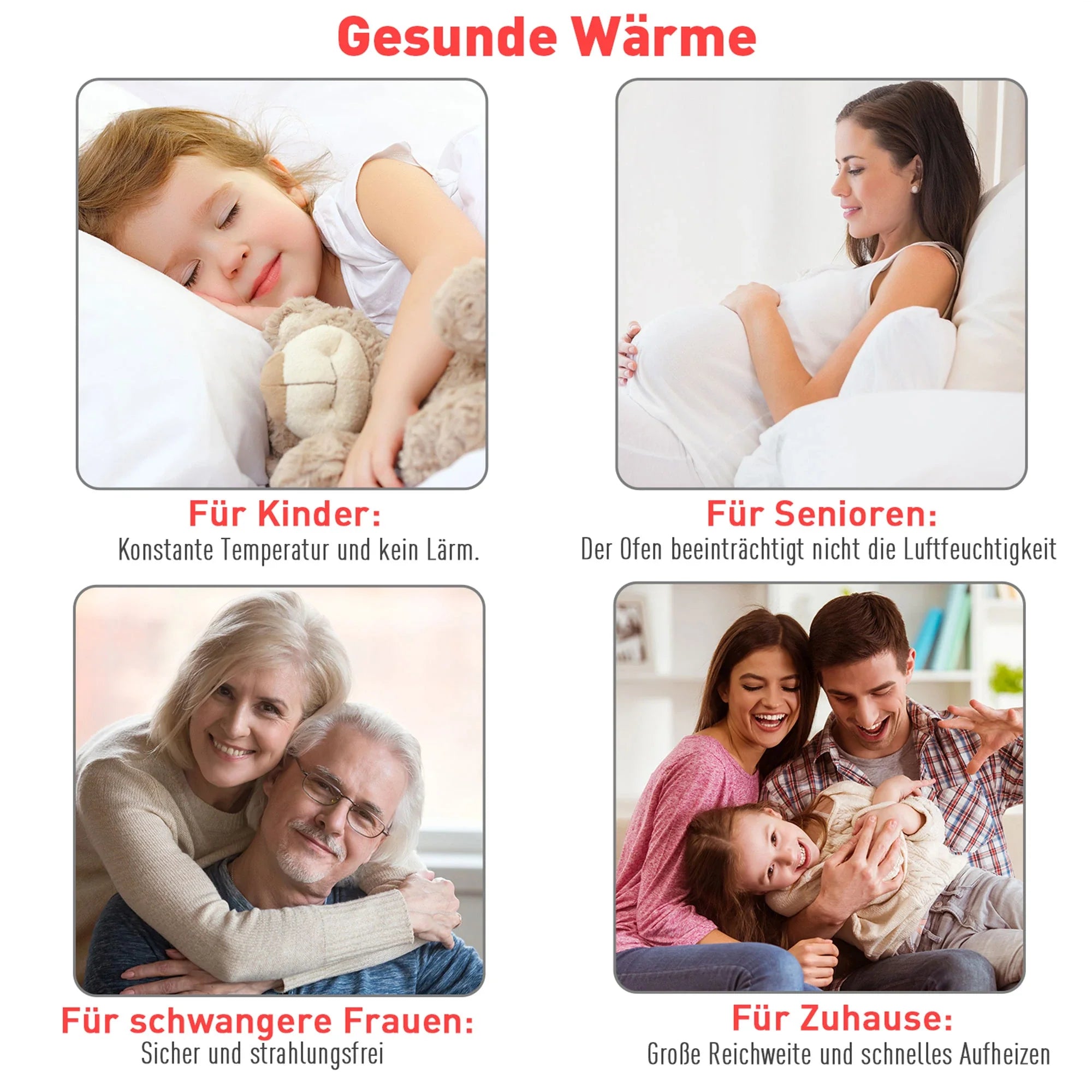 HOMCOM elektrische haard met vlameffect & 2 warmtestanden