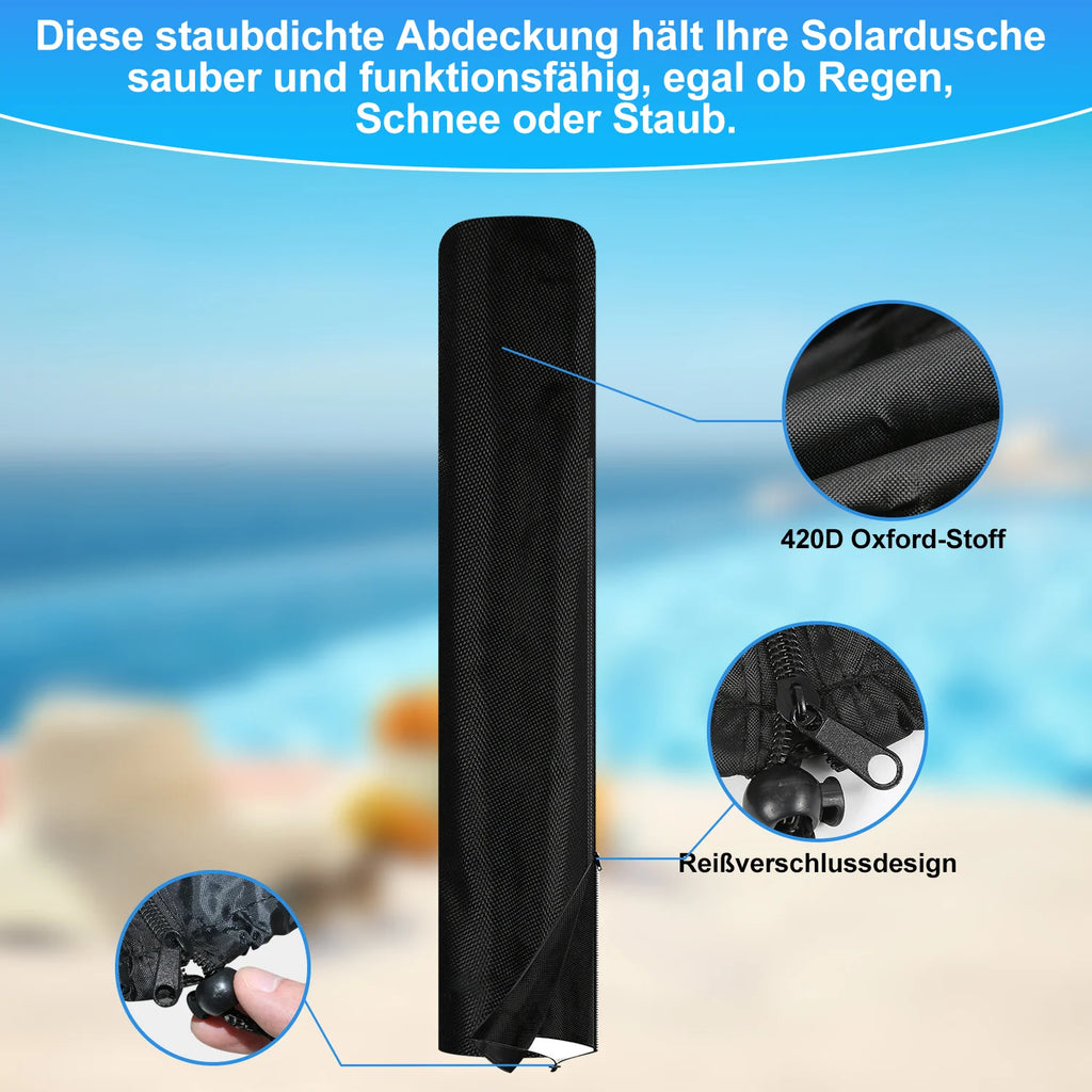 Sonnewelt 60L Solar Douche Tuintopdouche Incl. Beschermhoes en Handdouche