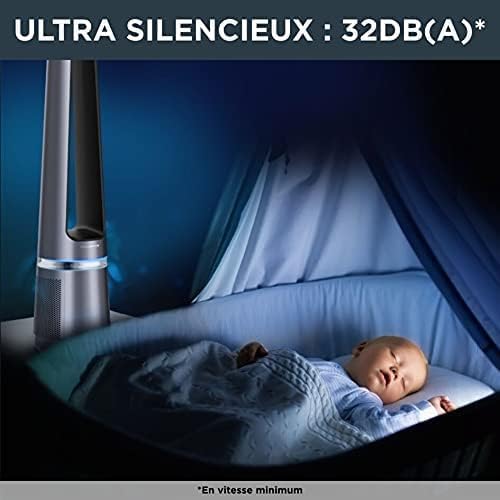 Rowenta QU5062 Eclipse 3-in-1 luchtreiniger | Heteluchtkachel | Ventilator | filtert 99,9% van de deeltjes | voor ruimtes tot 30 m2 | snelle verwarming tot 35°C | automatische dag- en nachtmodus | Zwart/Grijs