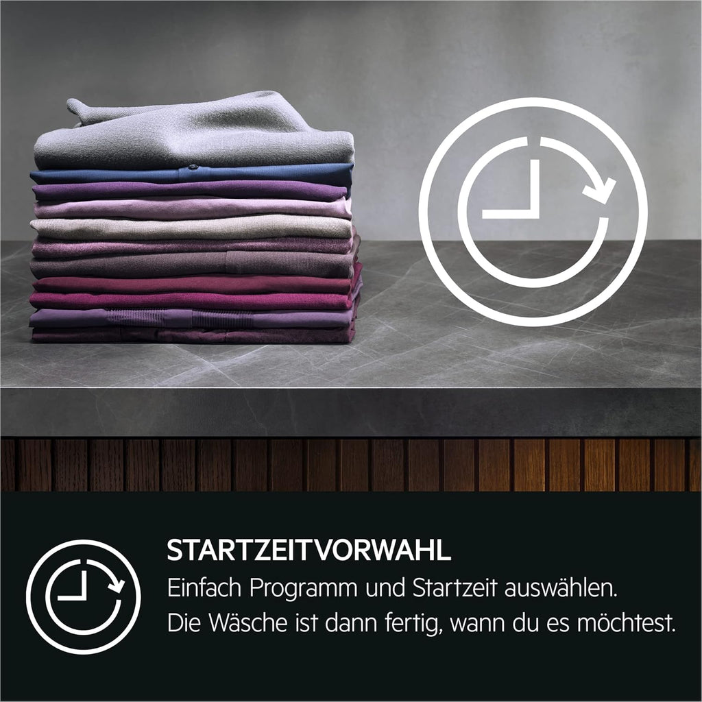 AEG L6FBA51480 Wasmachine / 8,0 kg / Stil / ProSense (automatische beladingsherkenning) / Bijvulfunctie / Kinderbeveiliging / Zachte trommel / Waterstop / 1400 tpm