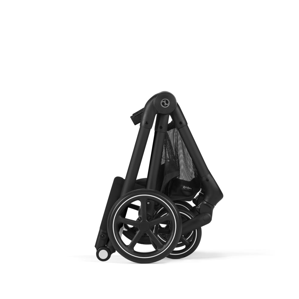 CYBEX Gold Kinderwagen EOS Lux 2-in-1 met Aton B2 i-Size autostoel en autostoeladapters, reissysteem, vanaf de geboorte tot 22 kg (ca. 4 jaar), Moon Black (Zwart)