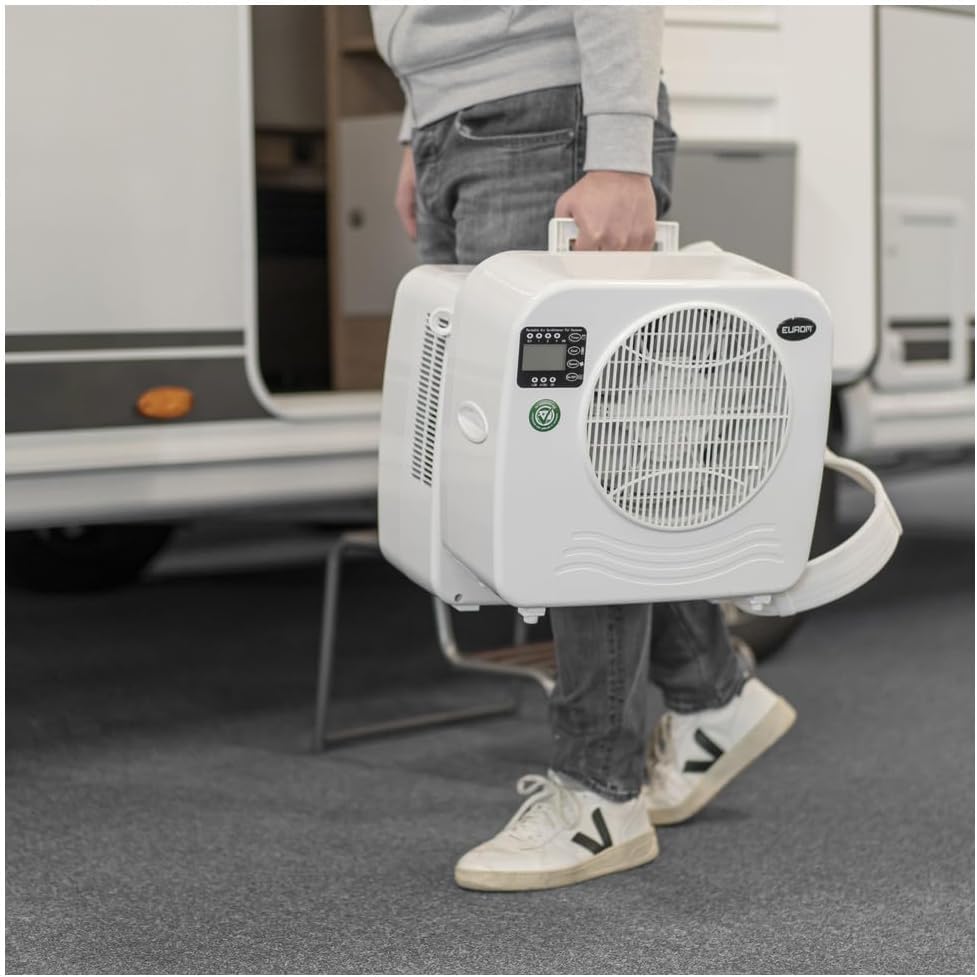 EUROM Split-airconditioning AC2401 voor caravan, camper, camping, boot, bus, camper, caravan, stacaravan | Mobiele airconditioning met 2400 BTU | Verbeterd model ten opzichte van de legendarische AC2400-airconditioning