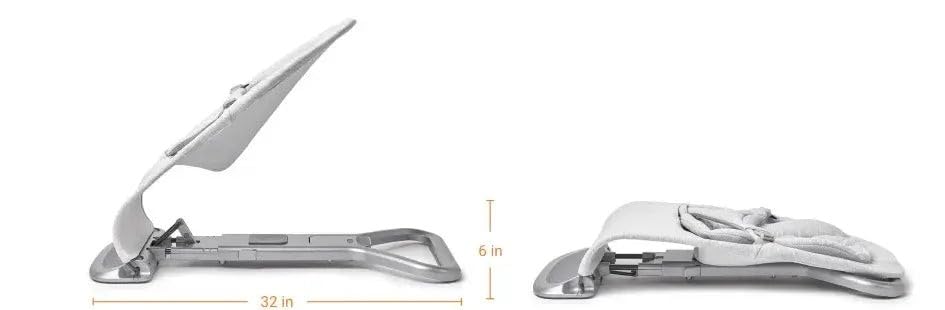 Ergobaby 3-in-1 Evolve Bouncer, Ergonomische wipstoel voor baby's vanaf de geboorte tot peuters, Babyschommel met zitverkleiner voor pasgeborenen (2,5 kg - 13,2 kg), Cream