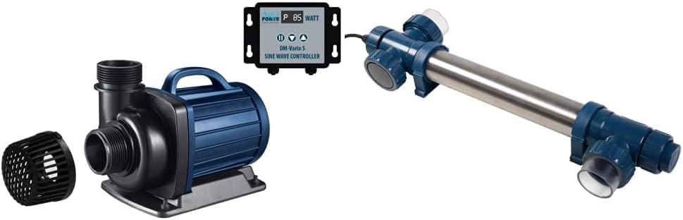 AquaForte filter-/vijverpomp DM-22.000 Vario S, 70-200W, opvoerhoogte 7,5m, regelbaar met externe controller. Ideaal als vijverpomp of als beekloop-/watervalpomp.
