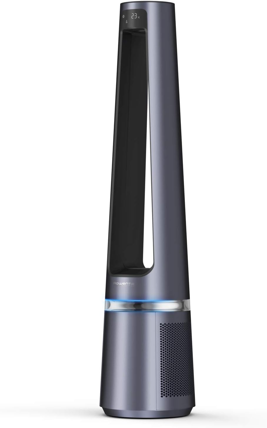 Rowenta QU5062 Eclipse 3-in-1 luchtreiniger | Heteluchtkachel | Ventilator | filtert 99,9% van de deeltjes | voor ruimtes tot 30 m2 | snelle verwarming tot 35°C | automatische dag- en nachtmodus | Zwart/Grijs