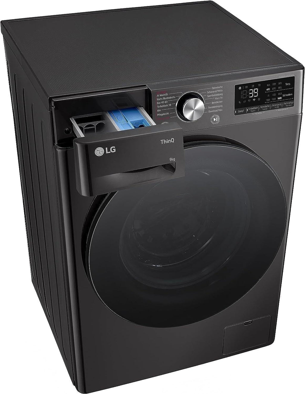 LG F4WV7080, Klasse A, Voorlader Wasmachine 8 kg, 1400 tpm, AI Direct Drive, Wi-Fi, Dieptereiniging met Stoom, Grote Capaciteit, TRIPLE A, Veiligheidsglas Buitendeur, 62 x 60 x 85 cm ꟷ Wit