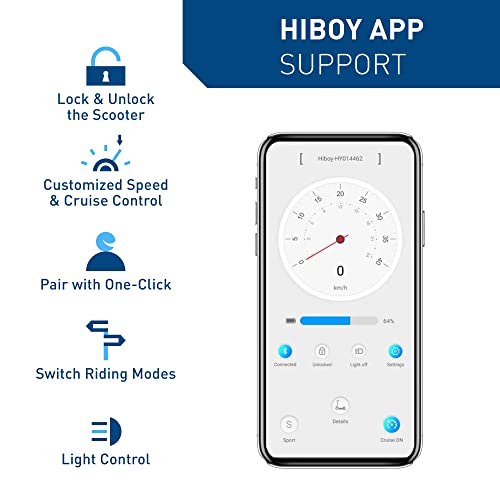 Hiboy S2 Pro opvouwbare elektrische scooter, 500W motor, 10" massieve banden