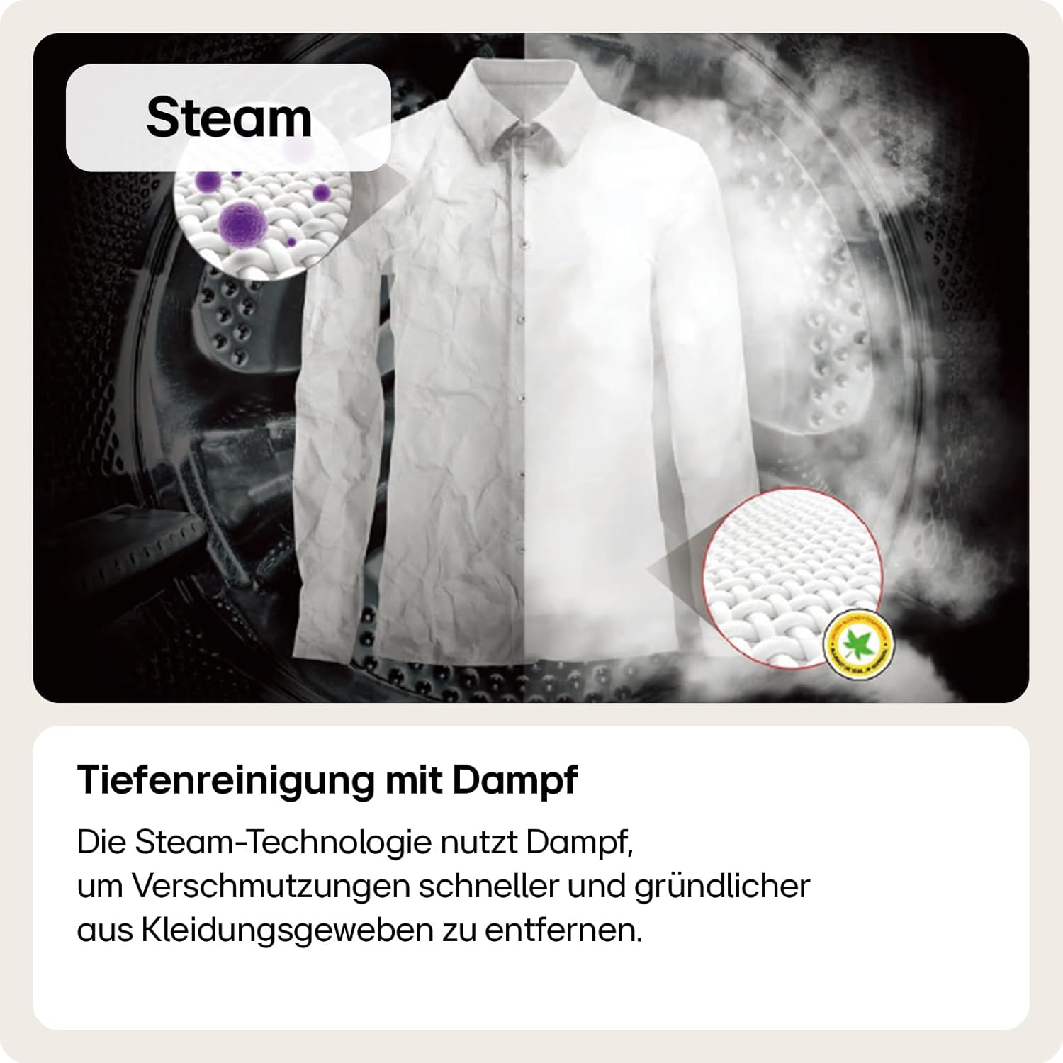 LG F4WV7080, Klasse A, Voorlader Wasmachine 8 kg, 1400 tpm, AI Direct Drive, Wi-Fi, Dieptereiniging met Stoom, Grote Capaciteit, TRIPLE A, Veiligheidsglas Buitendeur, 62 x 60 x 85 cm ꟷ Wit