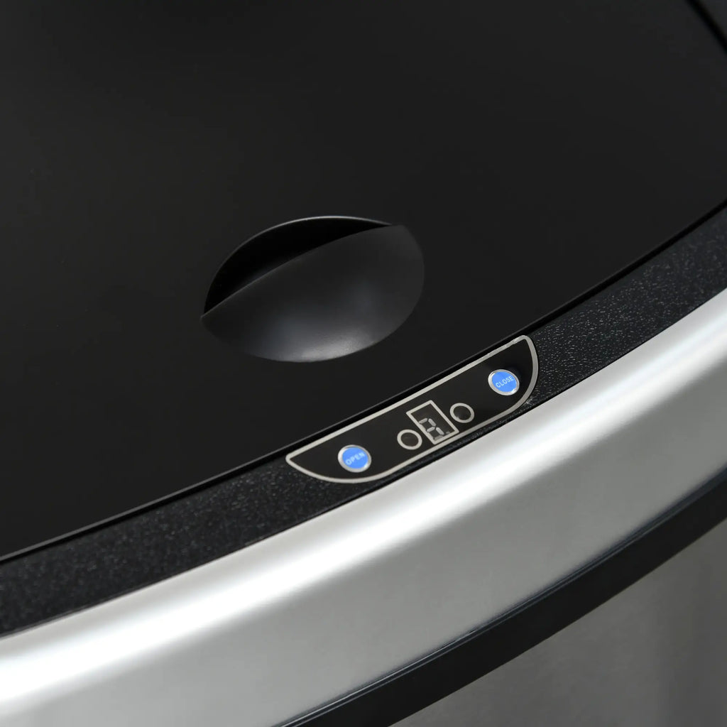HOMCOM Automatische afvalemmer met sensor hygiënisch roestvrij staal
