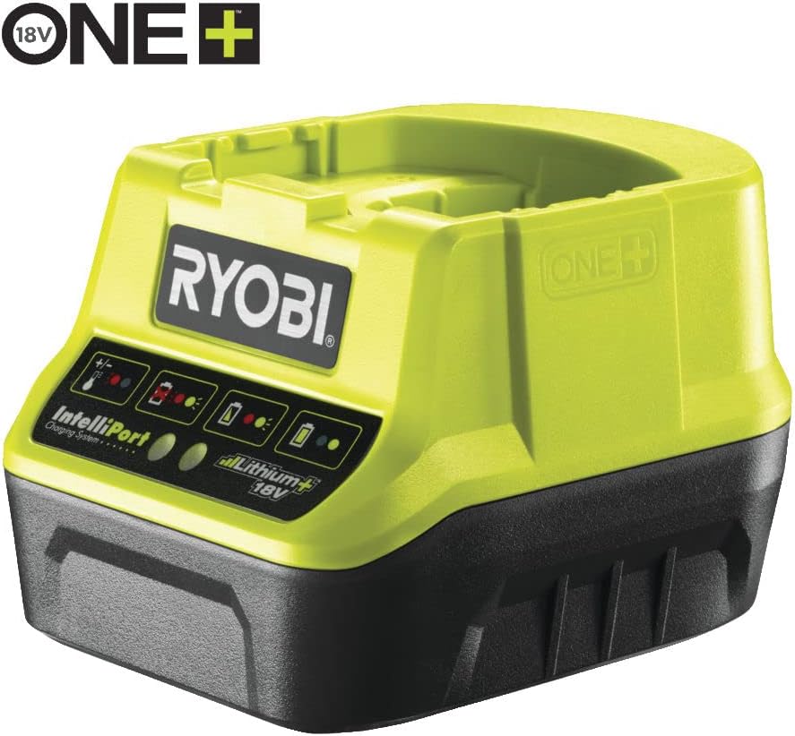 RYOBI 18 V ONE+ Accu-grasmaaier RLM18X33B40 (snijbreedte 33 cm, 5-voudige hoogteverstelling 25-65 mm, inklapbare duwbeugel, incl. mulchplug, 35l grasvangzak, 4,0Ah accu & lader)