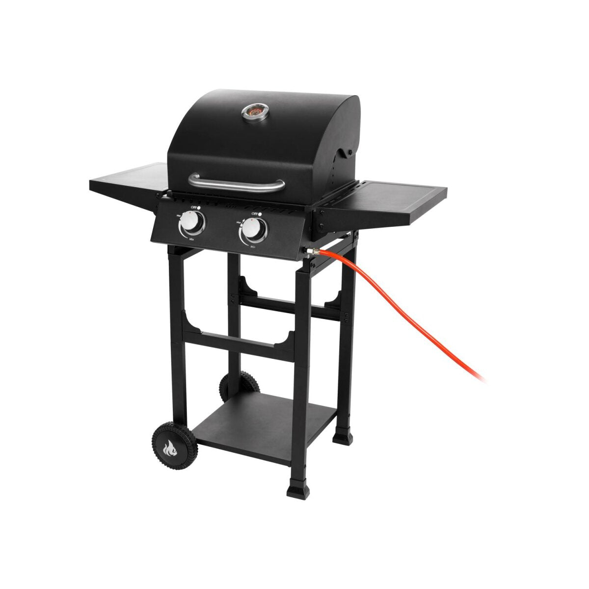 GRILLMEISTER Gasbarbecue 2-pits "Memphis", met warmhoudrooster - B-keus als nieuw
