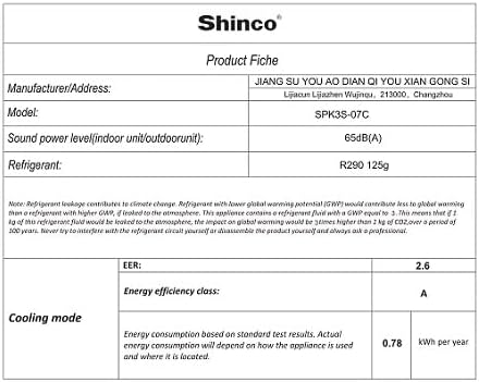 SHINCO Mobiele airconditioning met luchtafvoerslang, 9000 BTU, 2,6 kW, Koelen&Ventileren&Ontvochtigen, Mobiel airco-apparaat met slaapstand, Ruimte tot 22㎡, 24-uurs timer