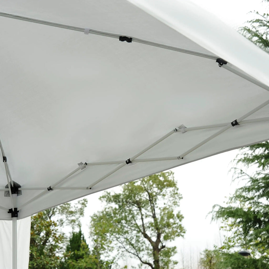 Outsunny Opvouwbare Partytent UV-bescherming wit