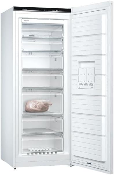 Siemens GS54NAWCV iQ500 vriezer, 176 x 70 cm, 327 L, noFrost nooit meer ontdooien, bigBox ruimte voor grote diepvriesproducten, varioZone flexibele glasplateaus en laden, wit