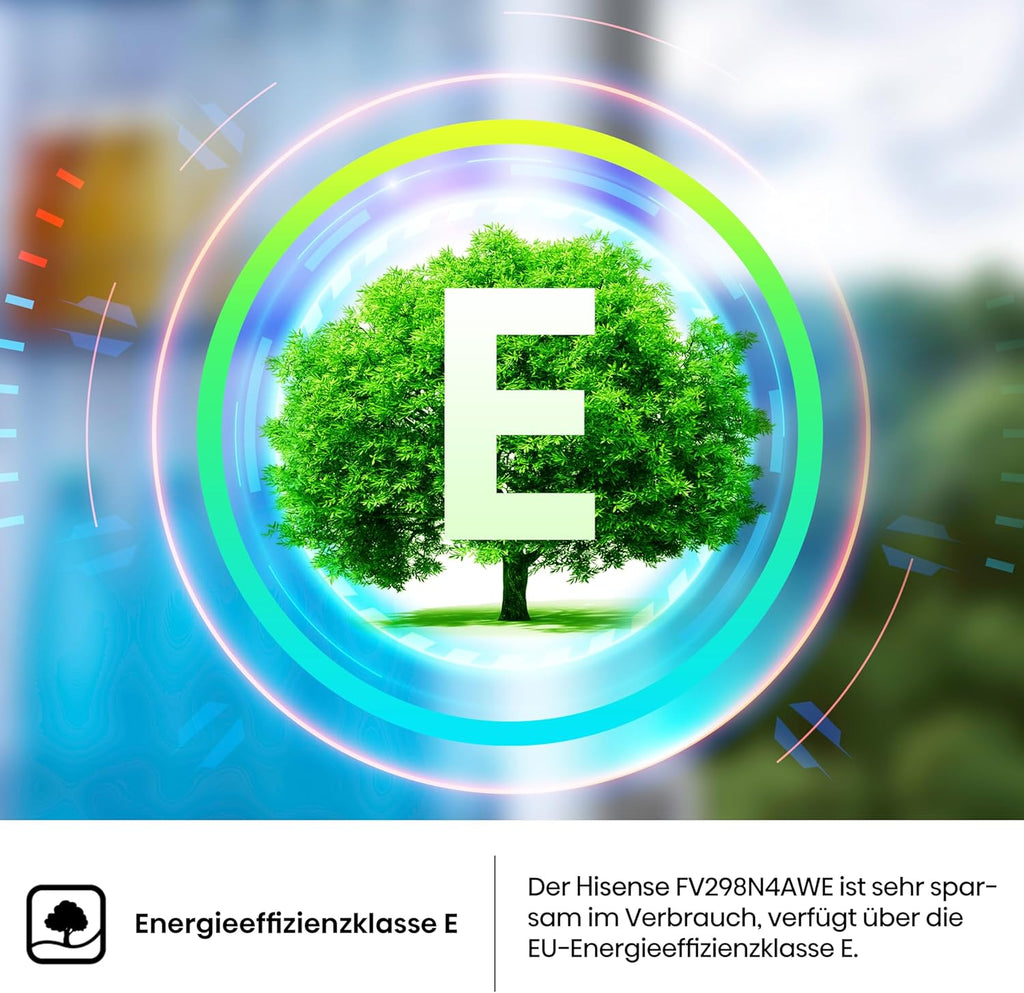 Hisense FV191N4AW2 Vriezer/ TotalNoFrost/ SuperFreeze/ Deuralarm/ Multiflow 360°/ BigBox/ 143,4 cm/ Vriesgedeelte 147 l/ 41 dB/ 205 kWh/Wit