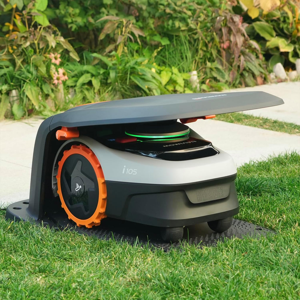 Navimow Garage S, opklapbaar, geen signaalblokkering, bescherming tegen zon en regen, accessoire voor robotmaaiers Navimow i105E, i108E