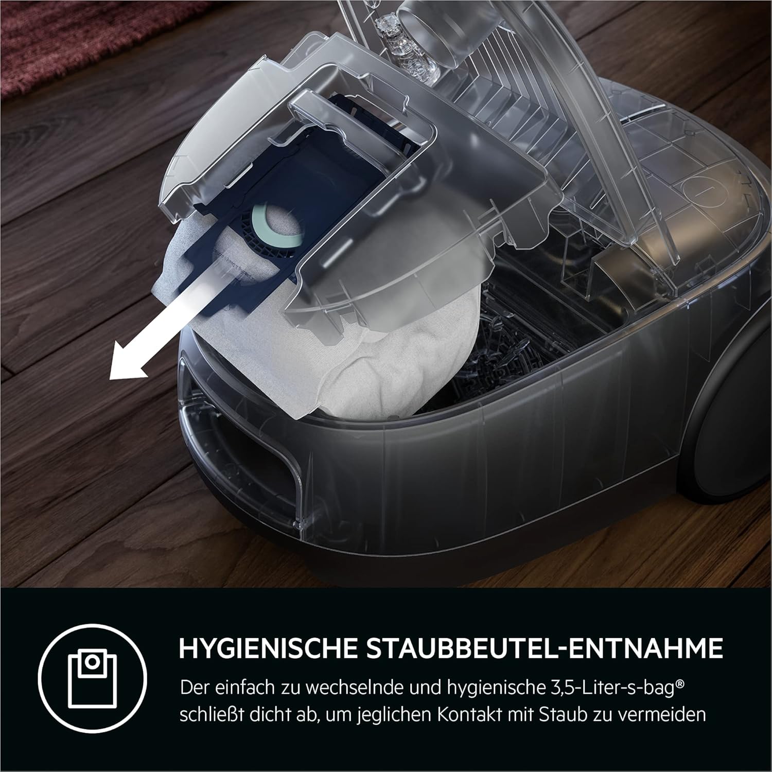 AEG CLEAN 6000 AB61C2DB stofzuiger met zak / hoge zuigkracht / incl. meubelmondstuk / 50% gerecycled plastic / ideaal voor huisdiereigenaren / reiniging van bekleding / 12 m snoer / 750 W / Blauw