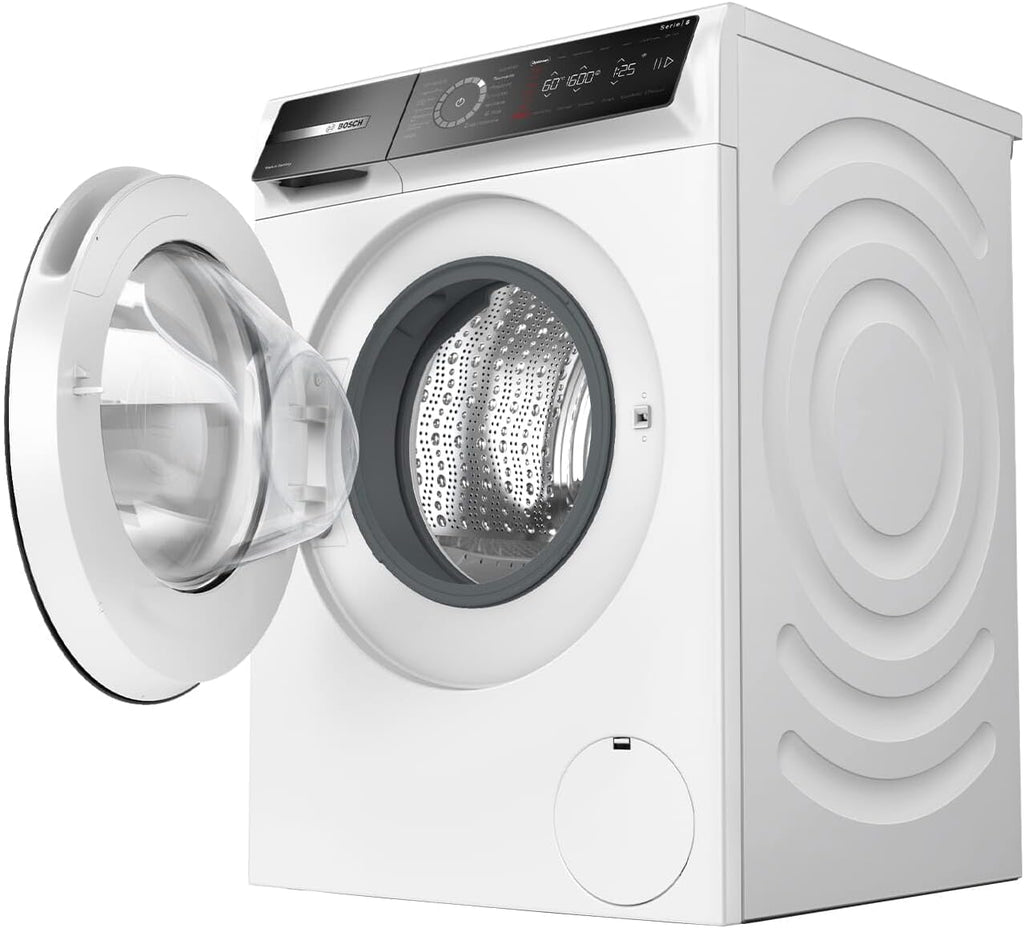 BOSCH WAN28127 Wasmachine Serie 4, voorlader met 8kg inhoud, 1400 tpm, Iron Assist, Active Water Plus, EcoSilence Drive, Speed Perfect, Wit, 60cm