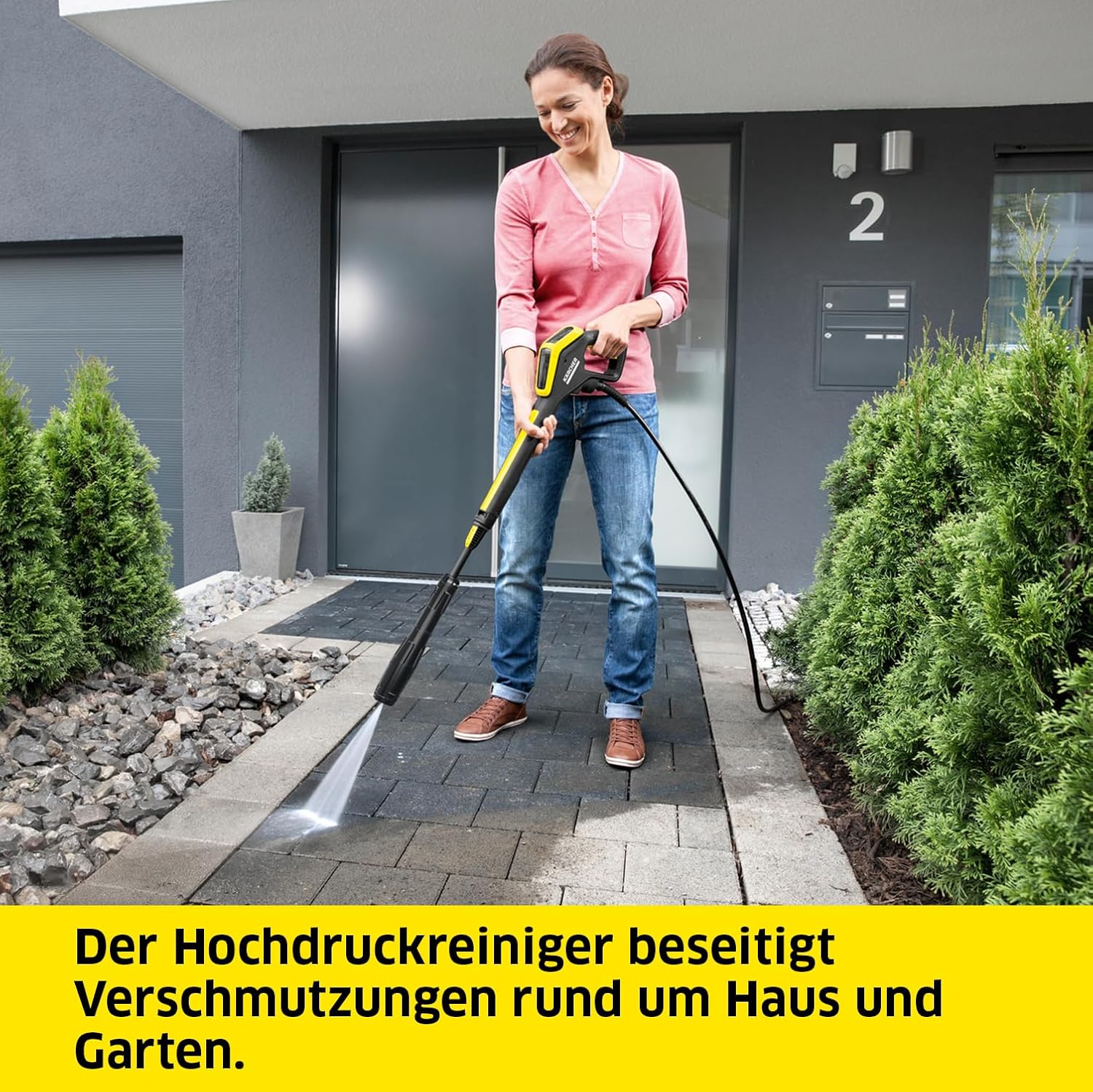 Kärcher hogedrukreiniger K 4 Power Control Flex Home, druk: max. 130 bar, wateropbrengst: 420 l/u, oppervlakteprestatie: 30 m²/u, waterfilter, gewicht: 11,5 kg, hogedrukpistool, vuilfrees, spuitlans, Home Kit
