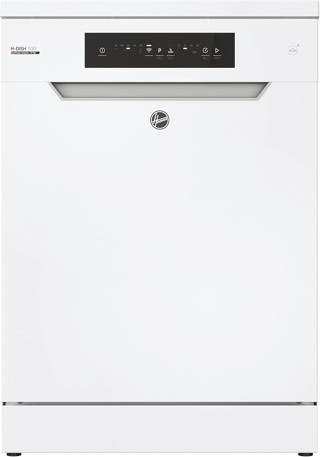 Hoover HF 4C6F0PW Vaatwasser; 14 couverts; Vrijstaand, 60 cm breed; Energieklasse C; Slimme bediening met wifi + bluetooth-technologie