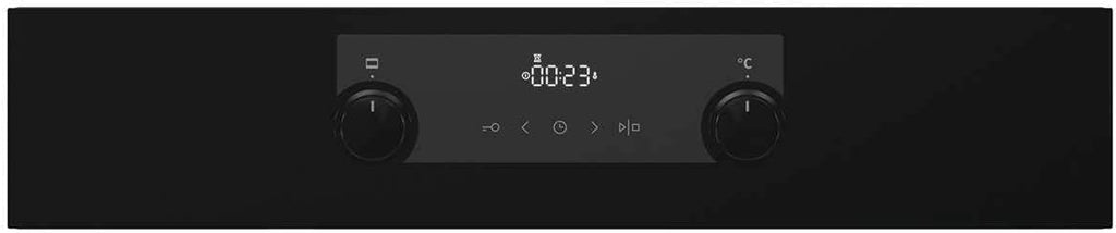 Gorenje 738971 Inbouw Ovenset OptiBake Black Steam Pyro Set / 77L / Hetelucht/Pyrolyse/ExtraSteam/GentleClose/AirFry/Pizzamode 300°C/PerfectGrill/Inductiekookplaat met BridgeZone/zwart
