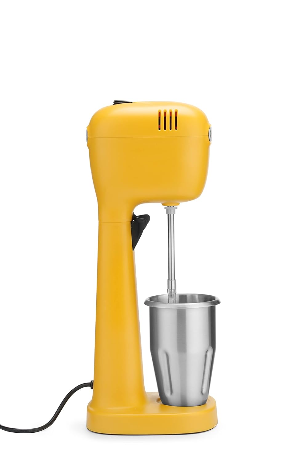HENDI Melkshake Maker, Incl. 2 mengbekers (roestvrij staal en polycarbonaat) en 4 verwisselbare roerwerken, Drinkmixer, Frappés, Drankmixer, 230V/400W, 170x196x(H)490mm, Karamel