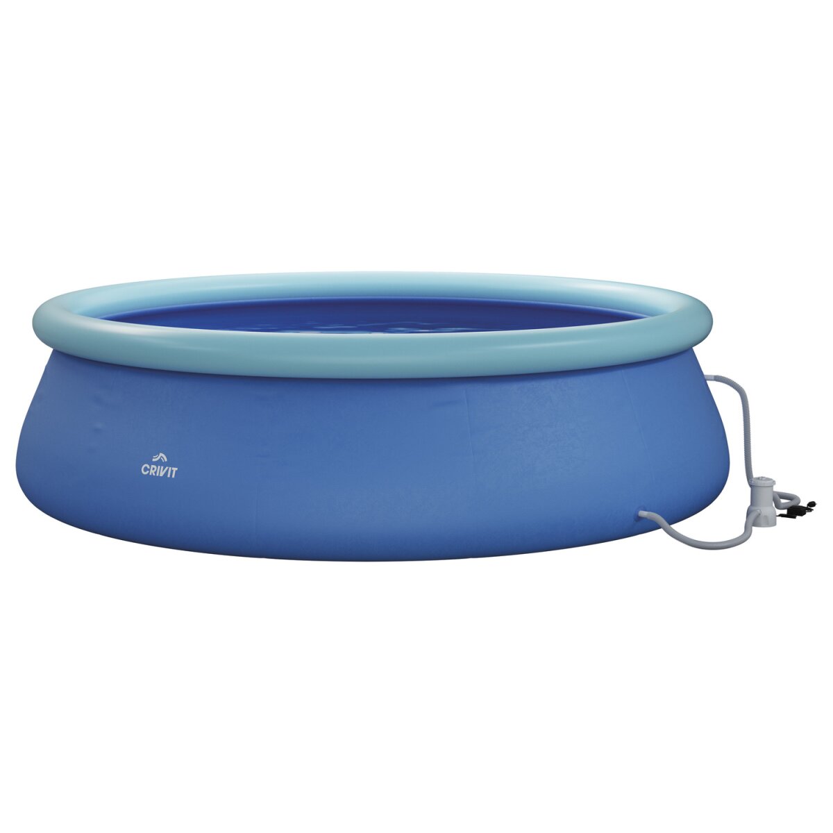 CRIVIT Quick-up-zwembad, Ø 300 x H 76 cm, incl. filterpomp - B-keus als nieuw