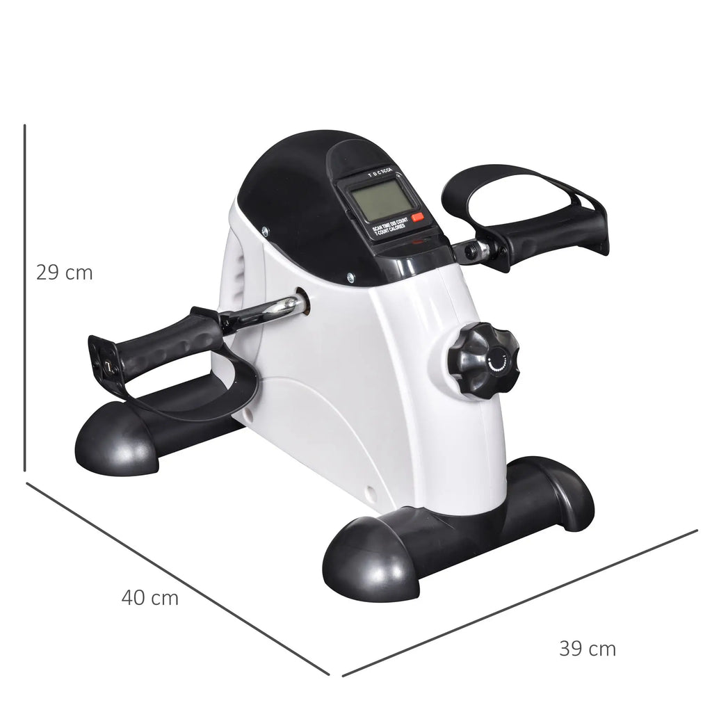 HOMCOM Mini-Heimtrainer Fitnessfiets LCD-display verstelbare weerstand