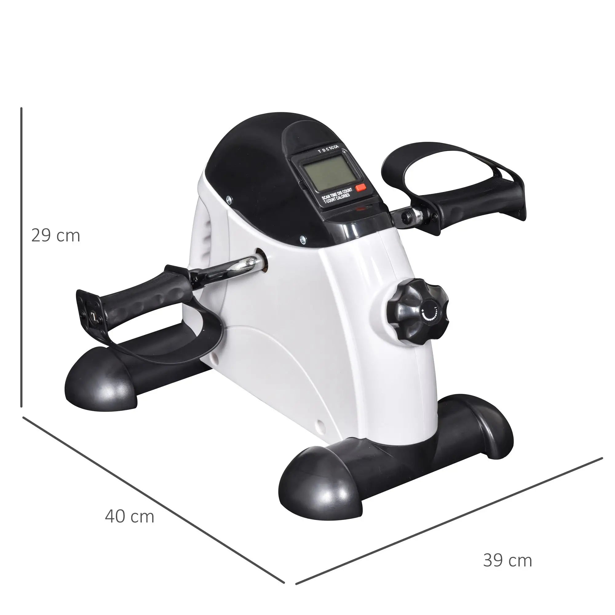 HOMCOM Mini-Heimtrainer Fitnessfiets LCD-display verstelbare weerstand