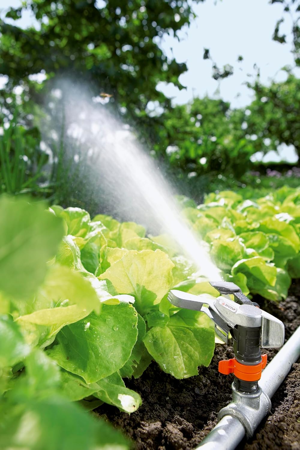 Gardena Comfort veelvlakssproeier AquaContour Automatic: vlakberegening voor de individuele besproeiing van bijna elke tuinomtrek, eenvoudig te programmeren, reikwijdte 2,5-10,5 m (8133-20)