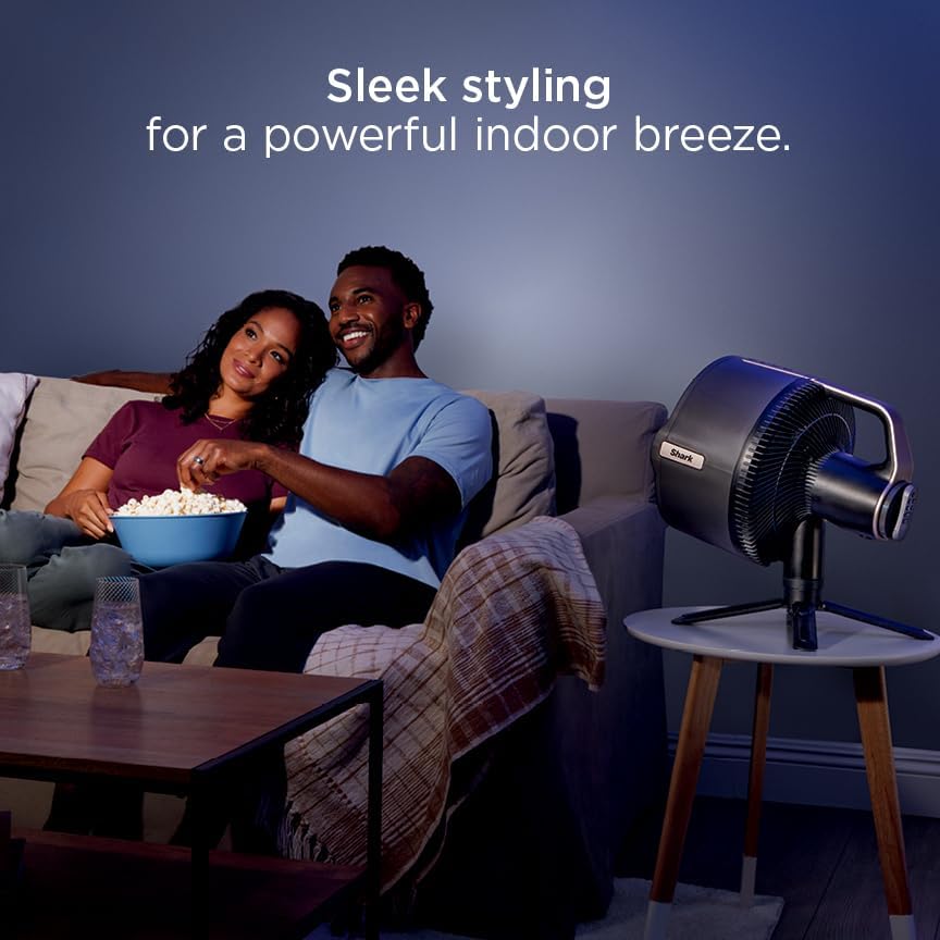 Shark FlexBreeze Pro Nevelventilator – binnen & buiten, geïntegreerde nevel, voet op tafelblad, met of zonder snoer, tot 24 uur batterij, oscillerend, antraciet, FA302 (versie 2025)