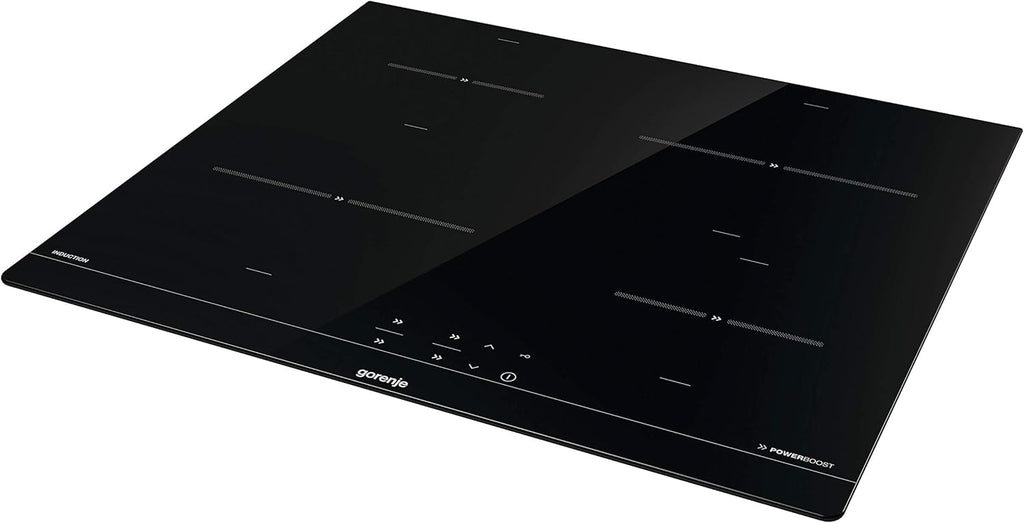 Gorenje 738971 Inbouw Ovenset OptiBake Black Steam Pyro Set / 77L / Hetelucht/Pyrolyse/ExtraSteam/GentleClose/AirFry/Pizzamode 300°C/PerfectGrill/Inductiekookplaat met BridgeZone/zwart