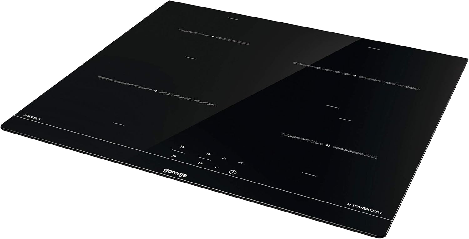 Gorenje 738971 Inbouw Ovenset OptiBake Black Steam Pyro Set / 77L / Hetelucht/Pyrolyse/ExtraSteam/GentleClose/AirFry/Pizzamode 300°C/PerfectGrill/Inductiekookplaat met BridgeZone/zwart