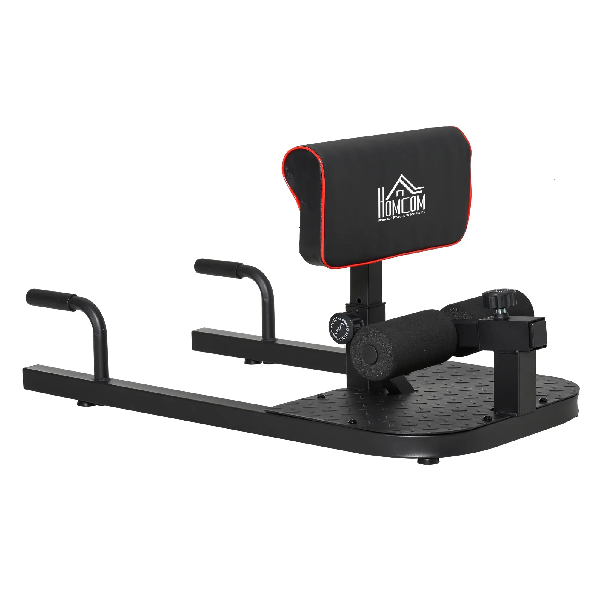 HOMCOM Sissy Squat Kniebuigtrainer 3-in-1 in hoogte verstelbaar